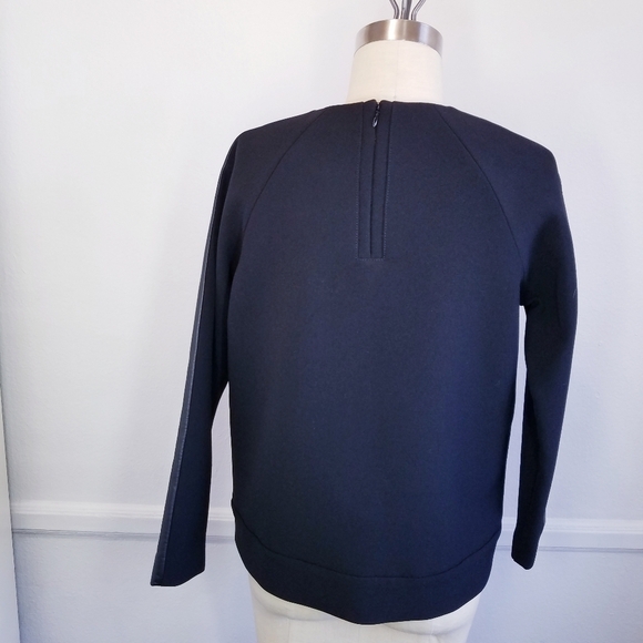 Madewell | Leather Insert Sweatshirt M - Picture 13 of 14